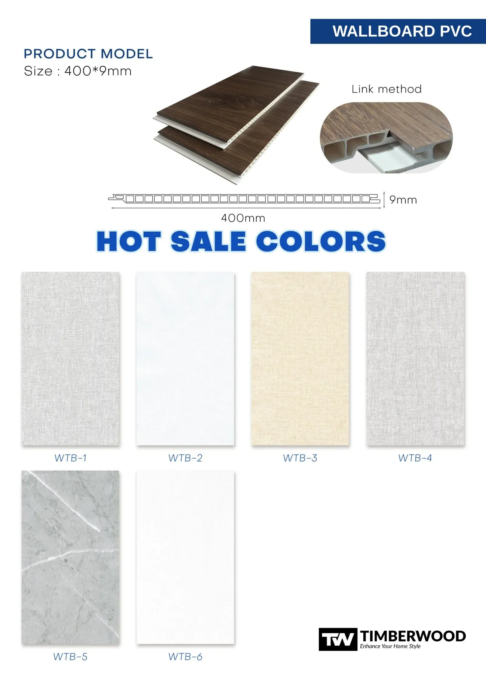 Wall Board PVC Timberwood - WTB Series - foto 2