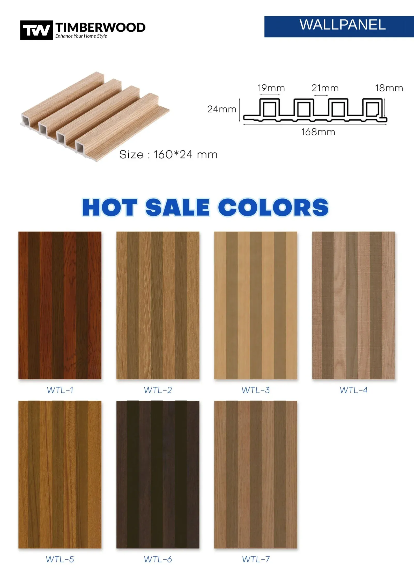 Wall Panel PVC Timberwood - WTL Series - foto 2