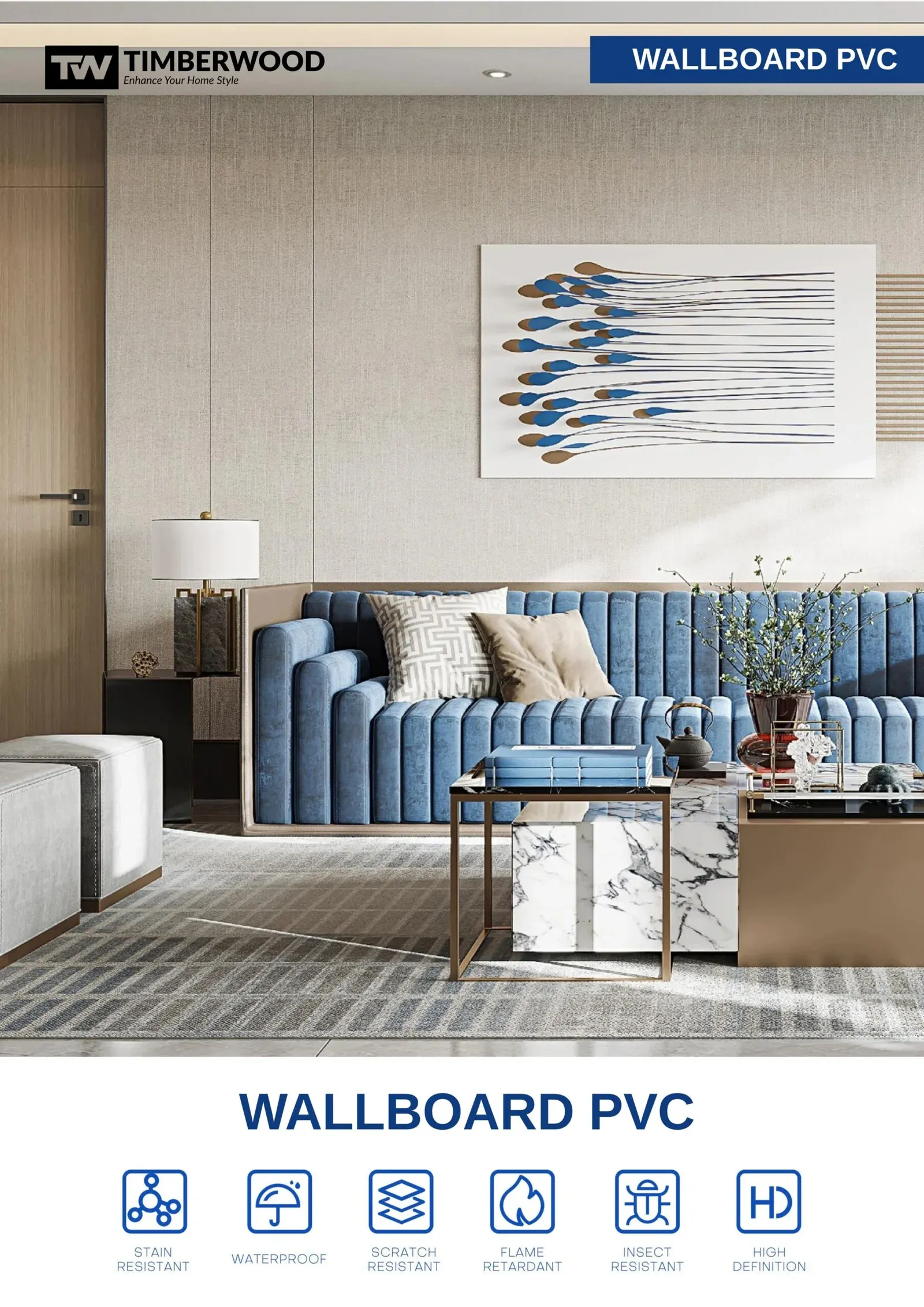 Wall Board PVC Timberwood - WTB Series - foto 3