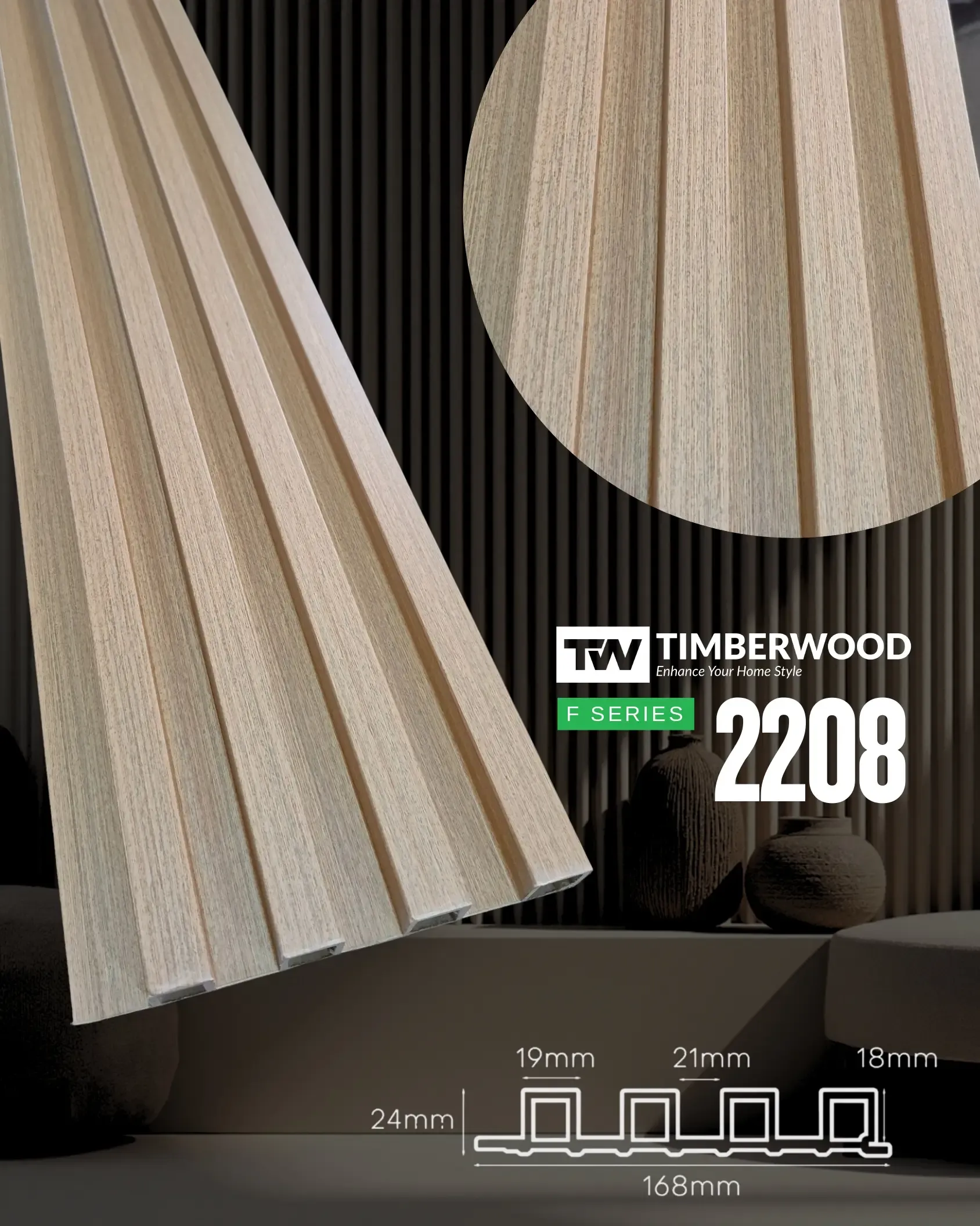 Wall Panel PVC Timberwood - WTF Series - foto 5