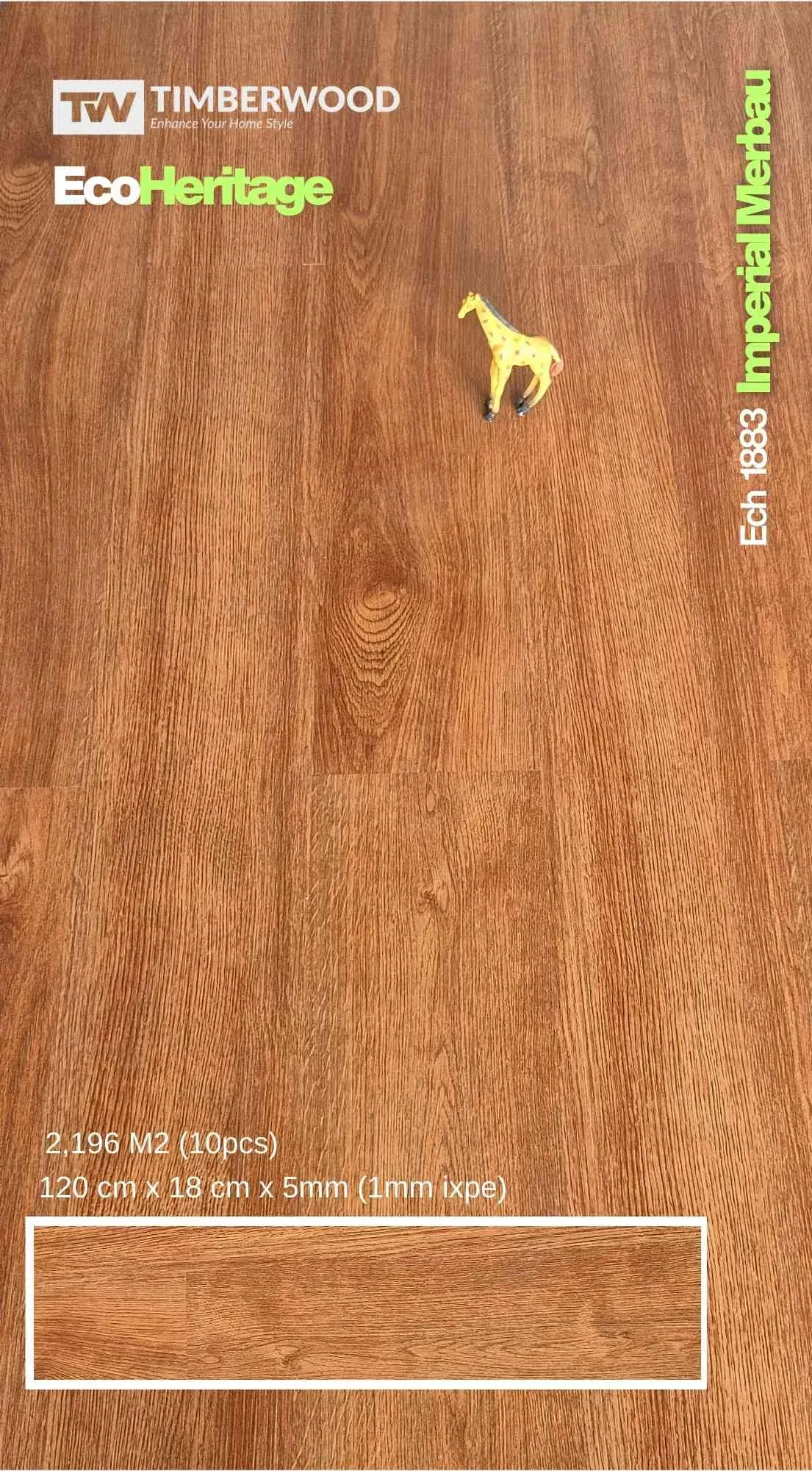 Lantai SPC Timberwood Eco Heritage 5MM - foto 7