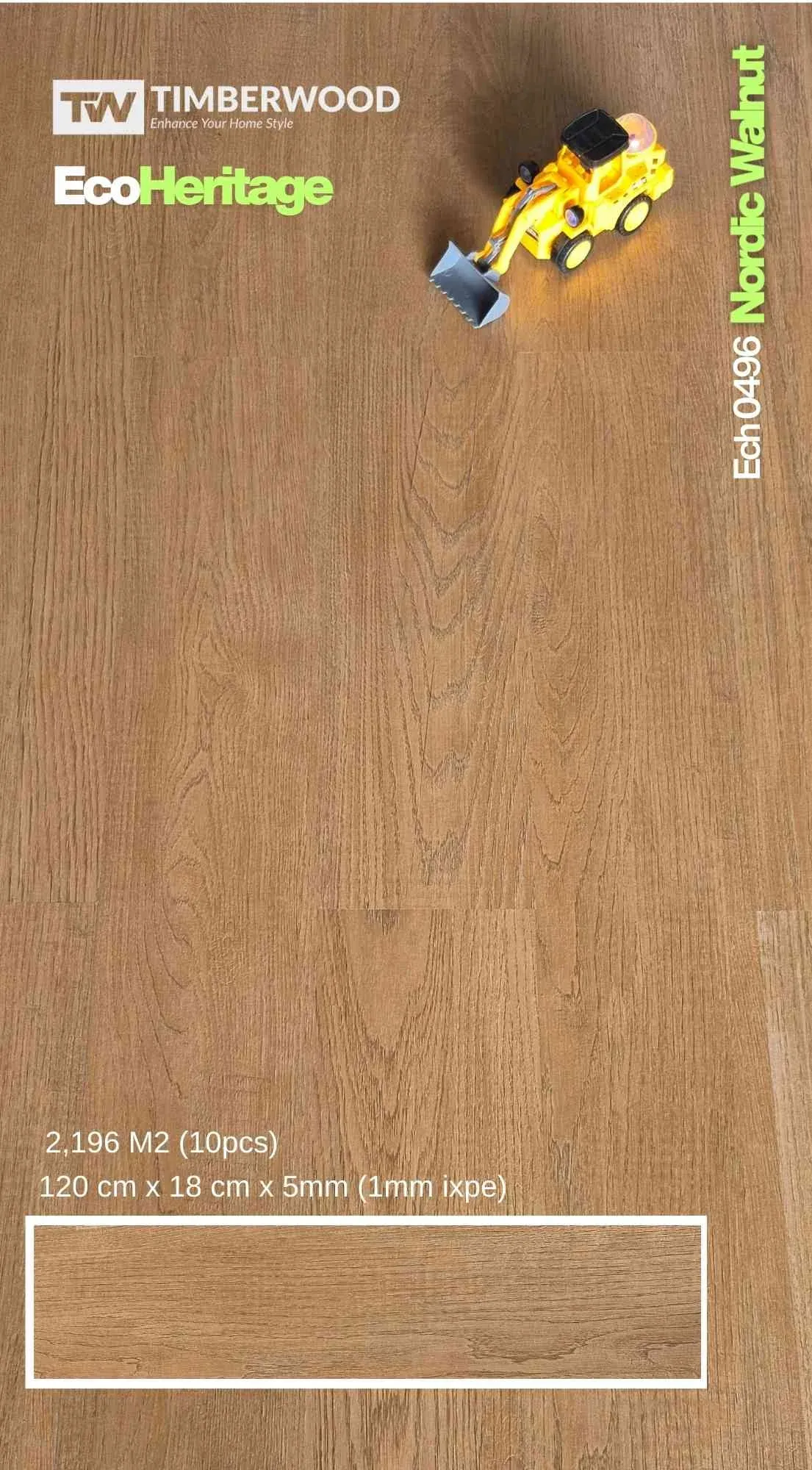 Lantai SPC Timberwood Eco Heritage 5MM - foto 9