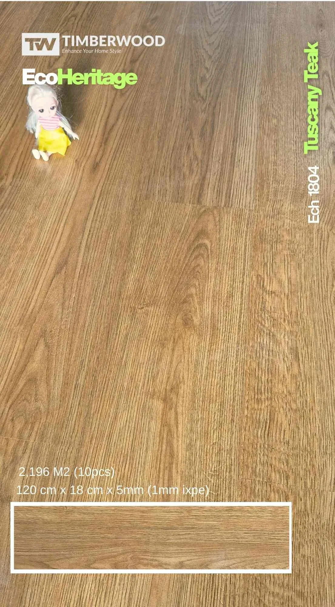 Lantai SPC Timberwood Eco Heritage 5MM - foto 10